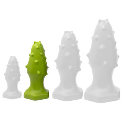 ToppedMonster Plug silicone Monster Spike M 12 x 4.5cm Vert
